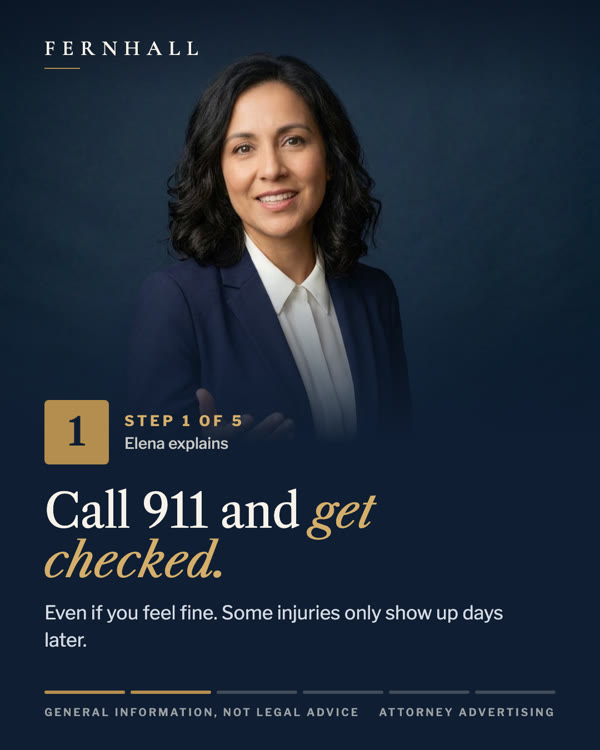 Step 1: Call 911 and get checked